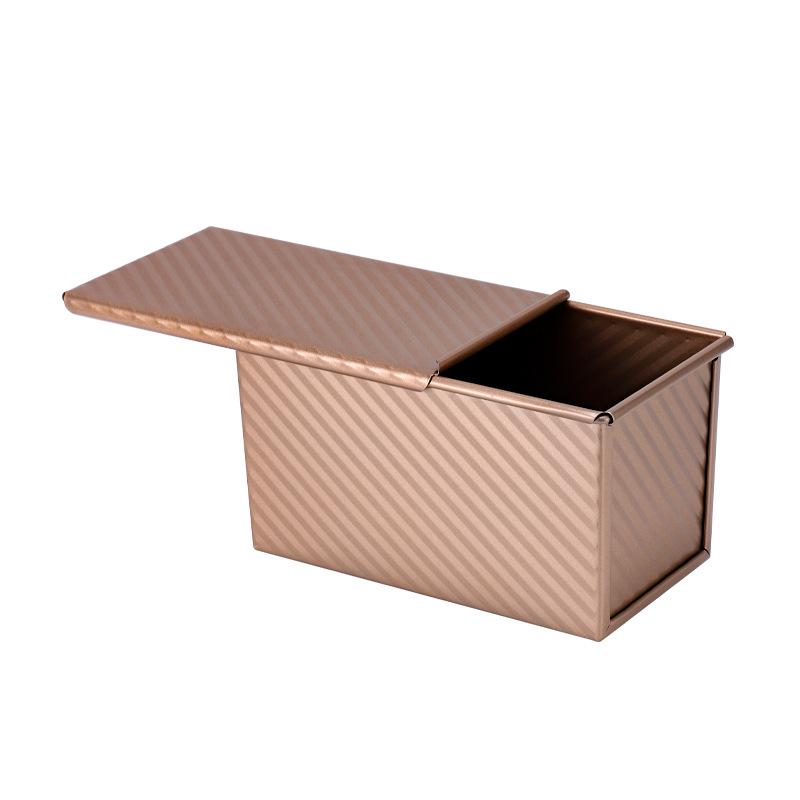 Złota Forma do Chleba i Ciasta z Blachy Węglowej z Pokrywką