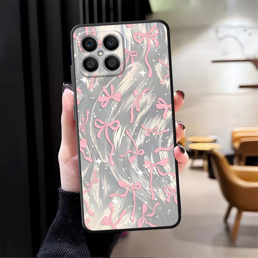 Creative Bow Case for Honor X9a X5b X6 90 Magic5Lite 70 200 400 Lite 8X X7 X8 Funda Phone Cover