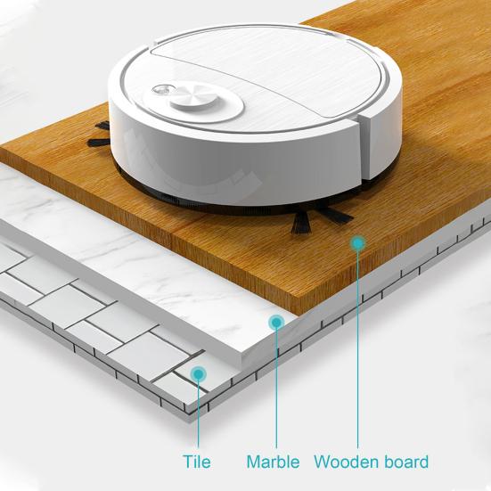 Mini-Reiniger-Kehrroboter, super Saugkraft, geräuscharm, Ein-Tasten-Start, wiederaufladbarer Staubsauger, fegt, wischen, intelligenter Roboter