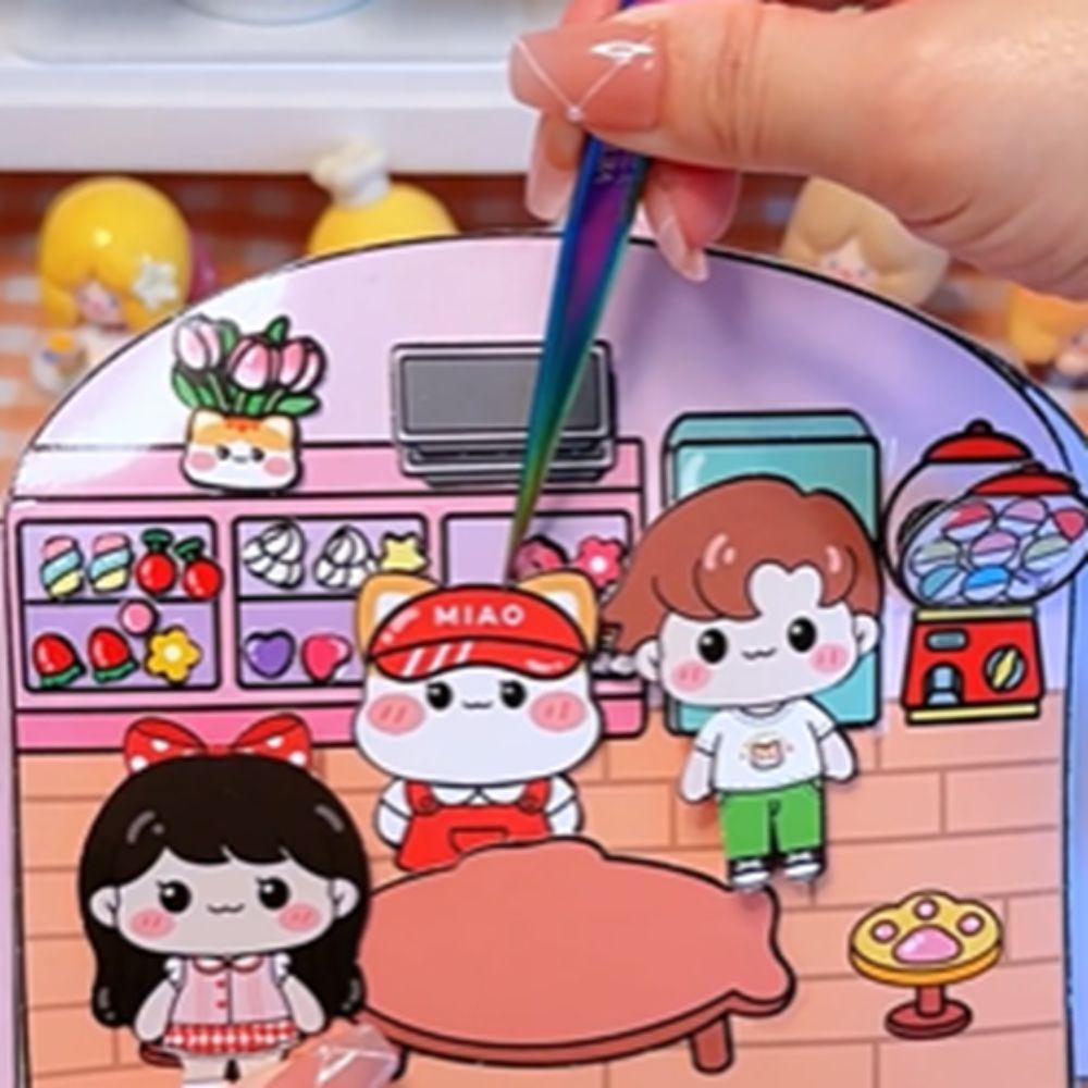 

Развивающая тихая книга Раннее обучение Книга с 3D наклейками Активность Сделай сам Книга-игрушка для щипков Девочки 3D