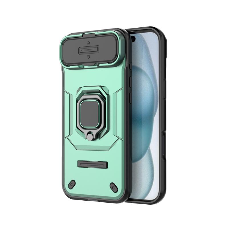 Shockproof Case For iPhone 17 Air Case For iPhone 17 Pro Max Ring Holder Magnetic Back Cover For iPhone 17 Air Push Window Case
