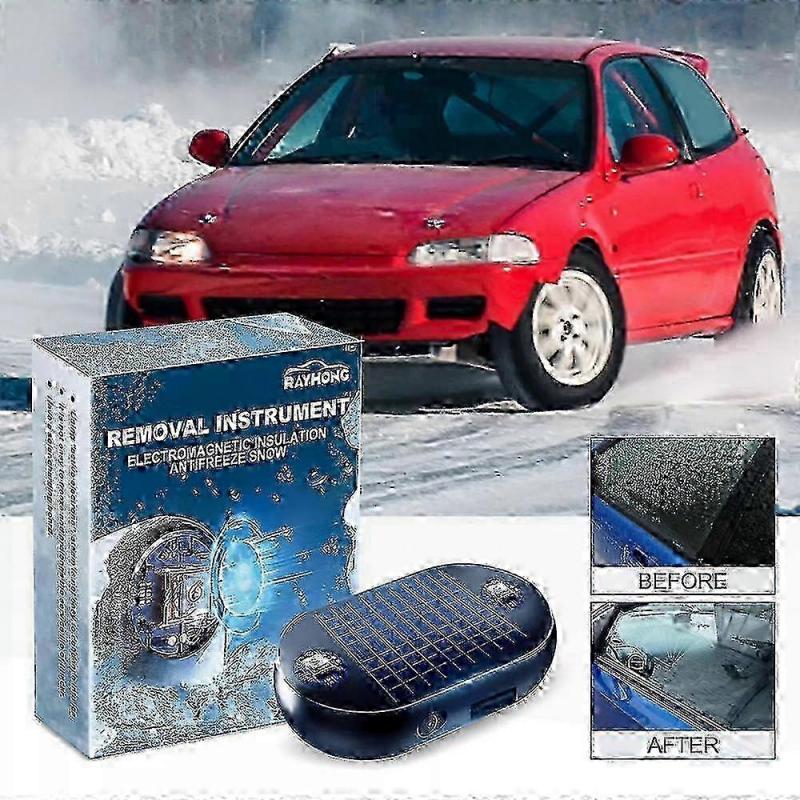 1-3x Solar Antifreeze Electromagnetic Molecular Windshield Car Snow Removal Instrument Window Glass Defogging & Defrosting & Deicing