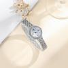 Women's Stylish Diamond-Set Quartz Watch with Versatile Steel Band