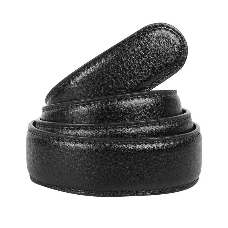 Men's Two-layer Cowhide Belt Body Automatic Buckle Belt Men's Genuine Leather Belt Men's Belt Decoration