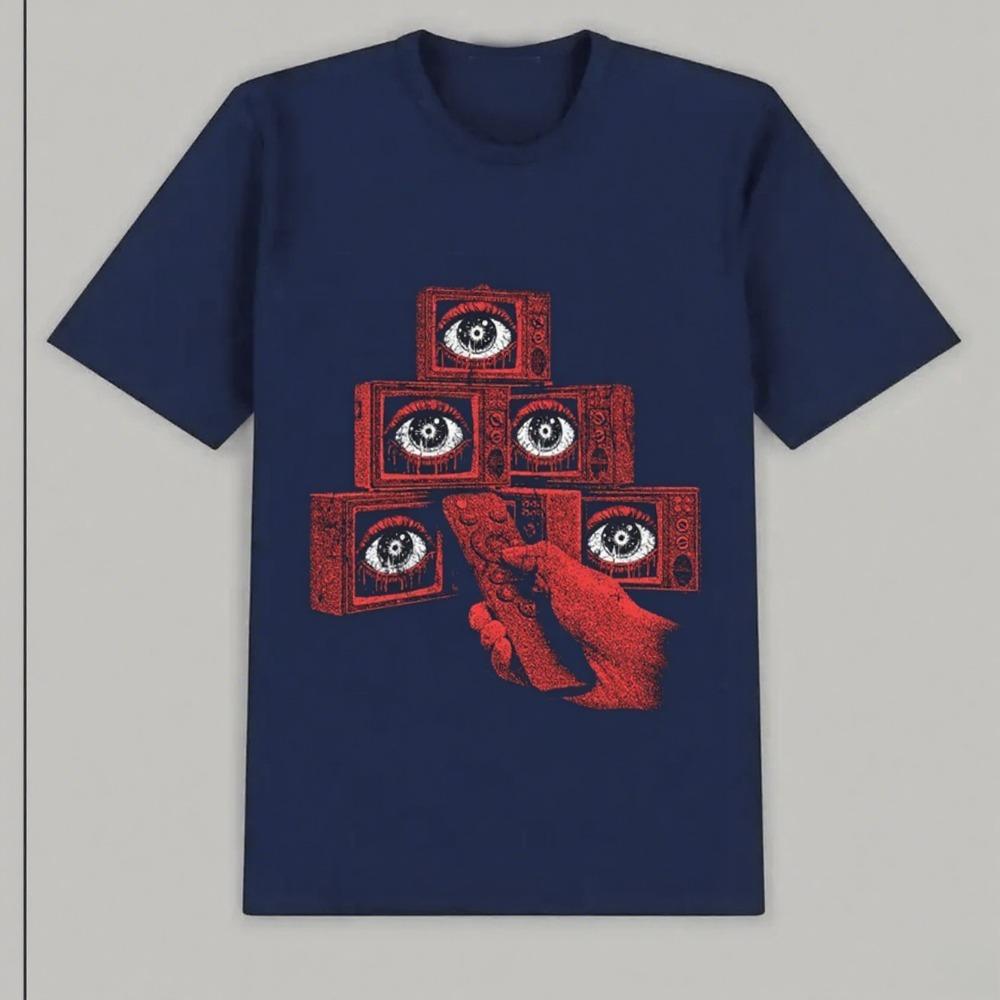 Short-sleeved Art Breathable Daily Style Trend Printing Cotton Women's T-shirt Emerging New Street Style Couple Tide Brand Tops