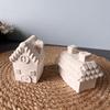 Christmas Cottage House Drip Mould Plaster Cottage Candle Aroma Ornament Silicone Moulds
