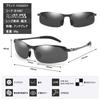 [FEISEDY] Photochromic Polarized Sunglasses for Men, Metal Frame, UV Protection, Lightweight, for Golf, Sports, and Driving, B1067