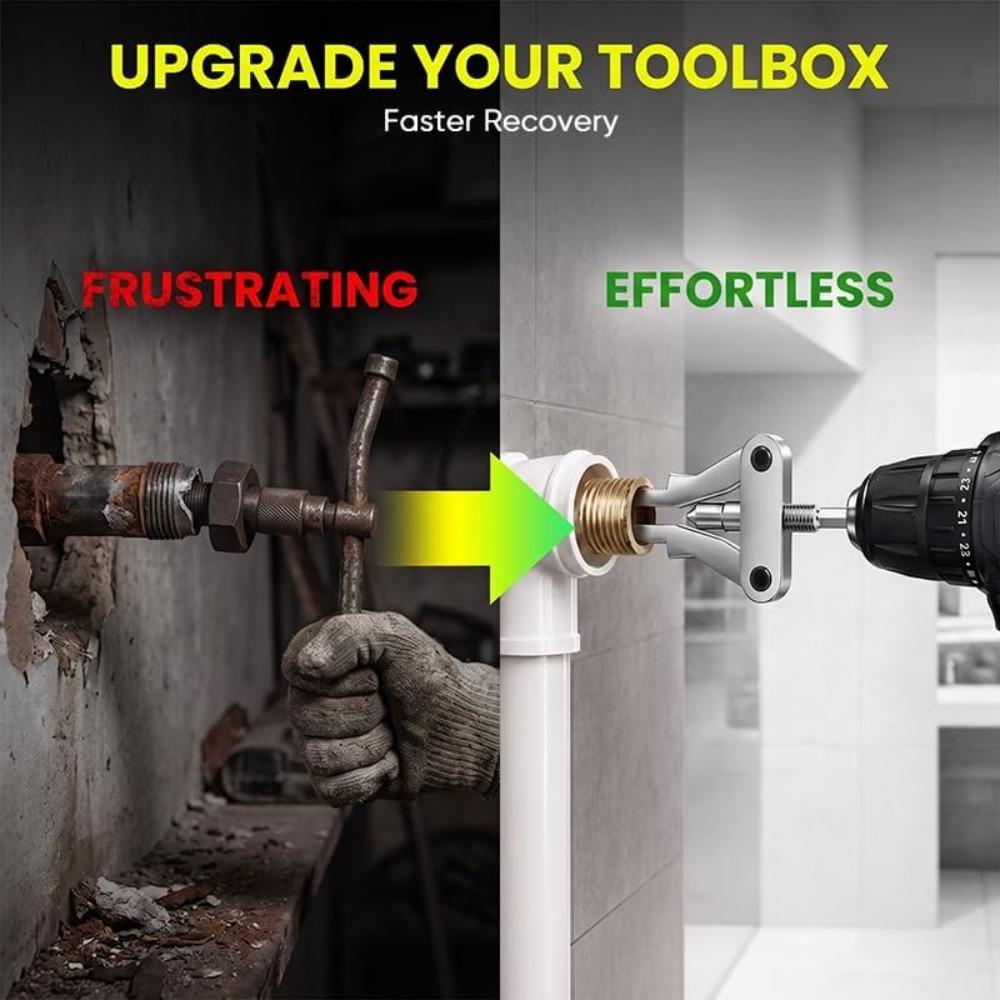 Xiaomi Stuck Insert Remover Broken Pipe Extractor Universal Faucet Valve Hex Shank Drill Powered Plumbing Repair Pipe Extractor Tool