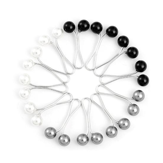 

12 шт., подходящая одежда, нержавеющая, удобная брошь для шарфа яркого цвета, зажимы для платка, декоративная шаль