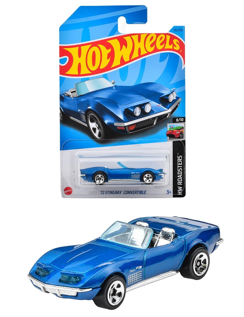 

Hot Wheels Базовая машинка Stingray Кабриолет 3 и HNK08 72 [Возраст от] синий