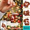 Alphabet Christmas Ornament Vibrant Christmas Pendant Acrylic Hanging Decoration Christmas Themed Acrylic Decorative Pendant
