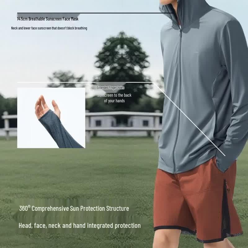Men's Breathable Sun Protection Hoodie