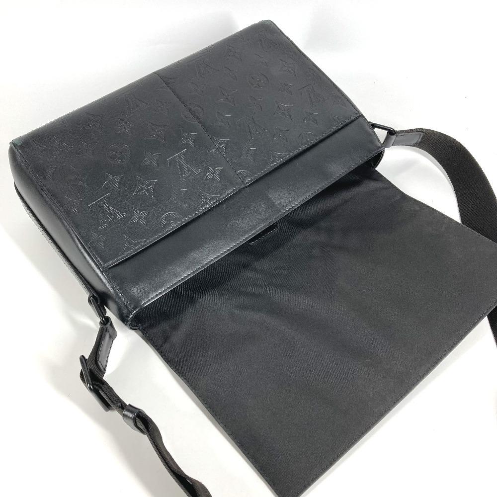 Louis Vuitton M44729 Monogram shadow Sprinter Messenger Shoulder Bag Black