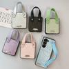 Solid Color Textured Leather Phone Case For Samsung Zflip6 Clamshell Fold7 Portable Wristband Pocket2 Women