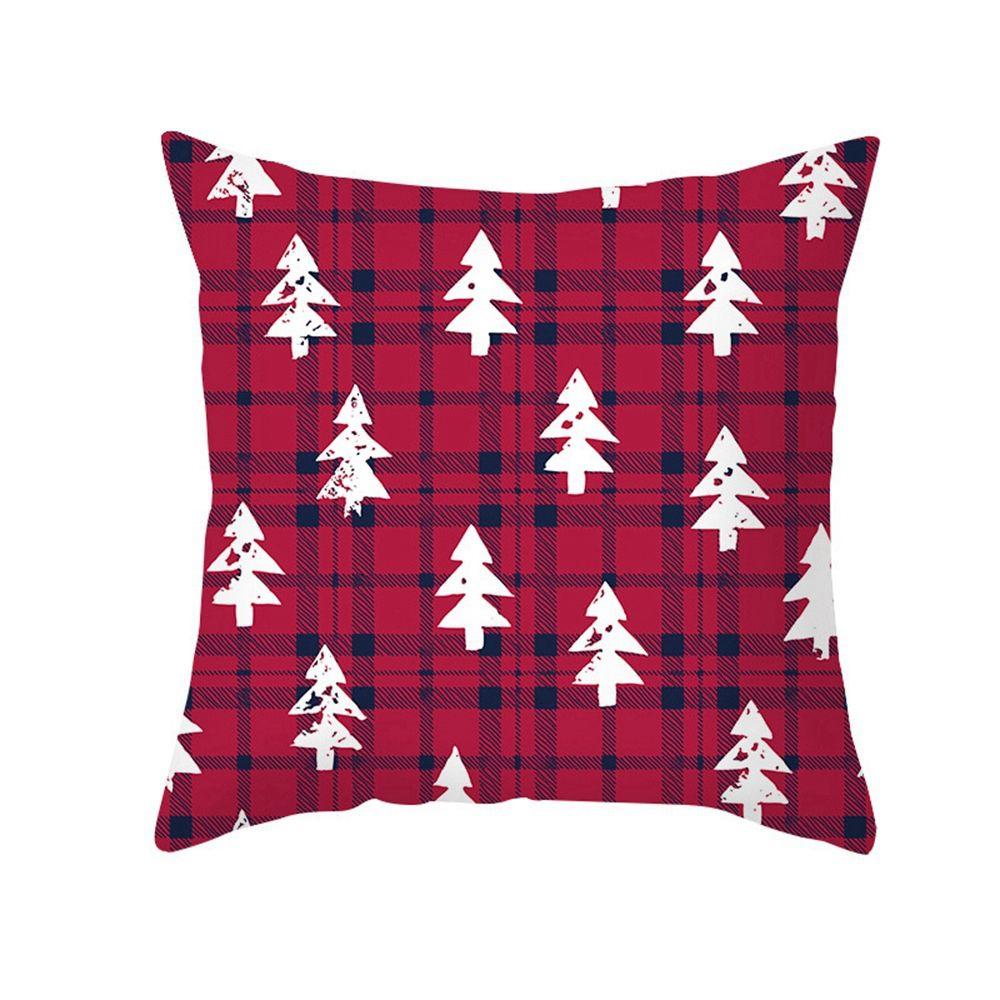 Tree For Home Decor Elk Merry Christmas Cushion Cover New Year Gifts Ornament Pillowcase