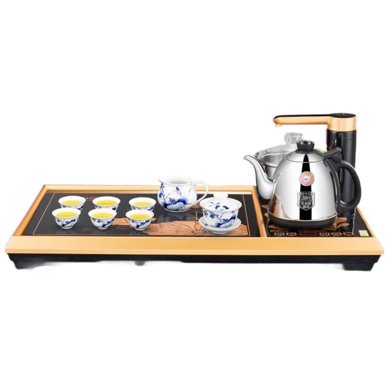 

Jinzhao L-510 Gongfu Tempered Glass Tea Set with K9 Ceramic Teaware