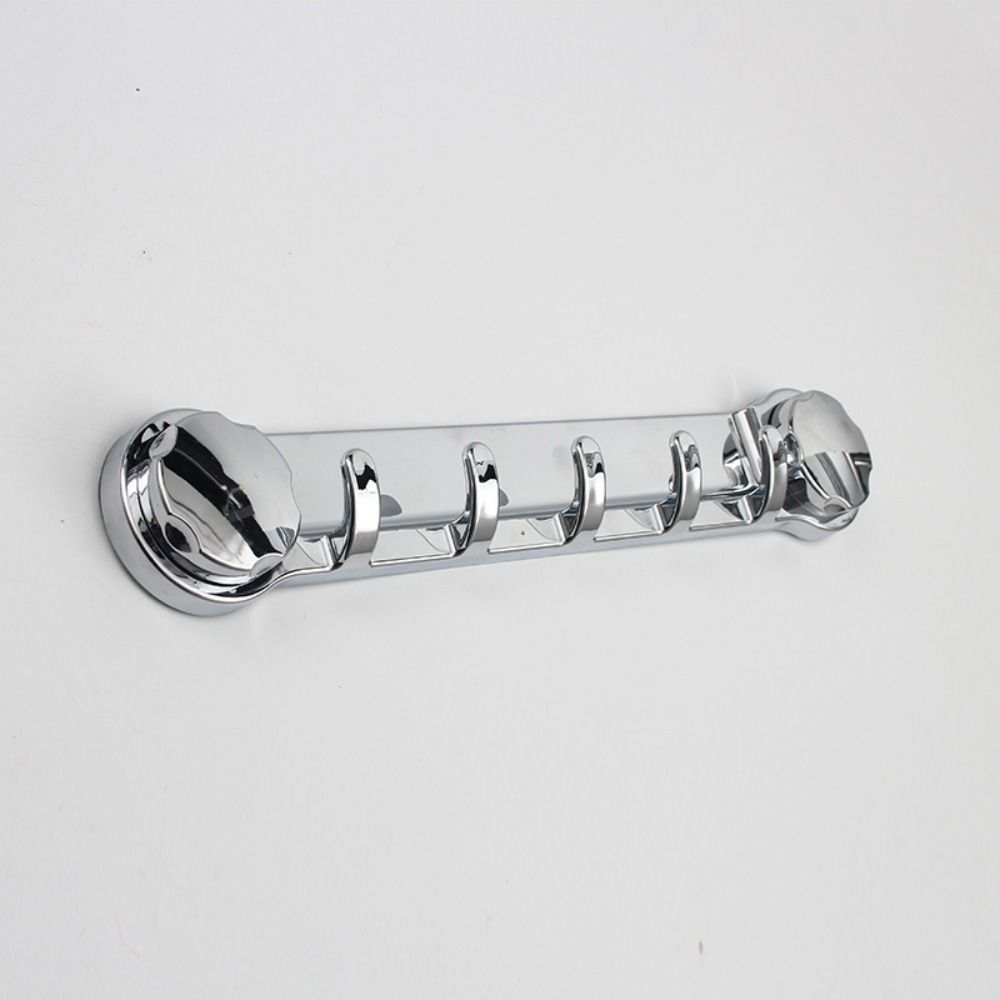 No Drilling 5 Hook Suction Cup Hook Silver Row Storage Hook Strong Suction Cup Hook Kitchen
