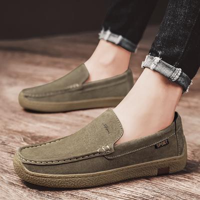 Mocasines de primavera y verano 2024, zapatos casuales de moda para hombre, zapatos cómodos e informales, calzado de oficina para trabajo, zapatos sin cordones para hombre, zapatos negros.