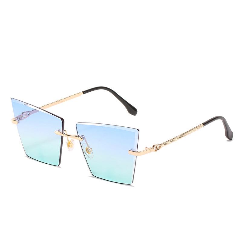 JYL TS Sunglasses Frameless Cat Eye Square Women/S085