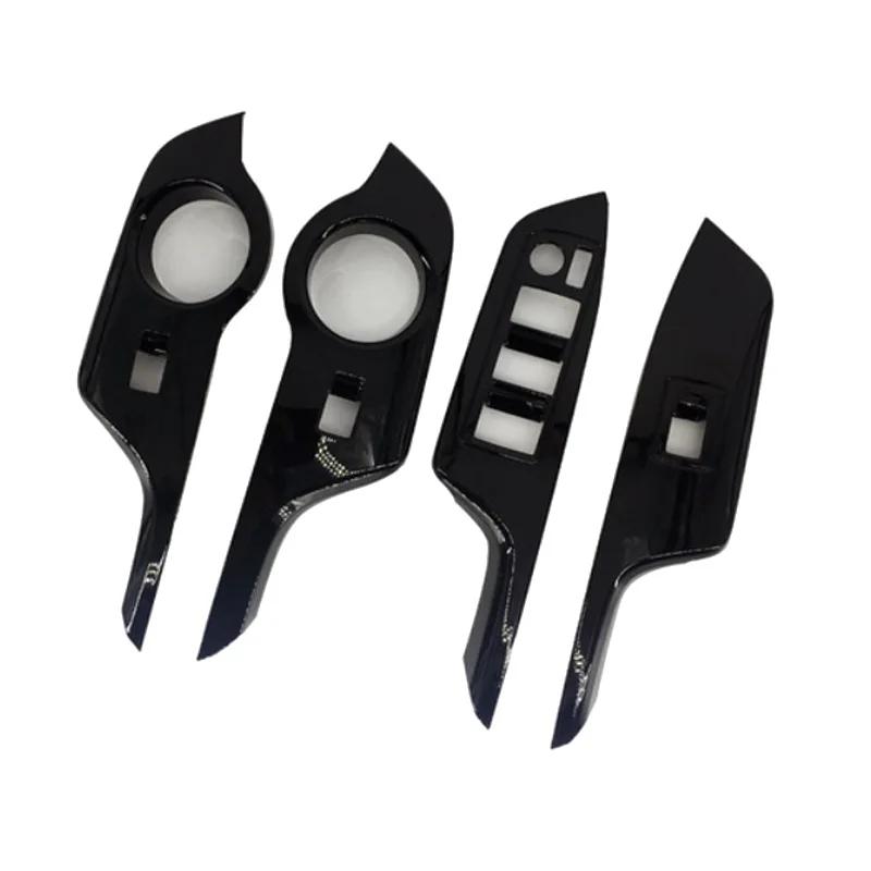 For Toyota Chr C-hr 2016-  Abs Black Front Door Armrest Window Lift Button Switch Cover Glass Control Panle Trim
