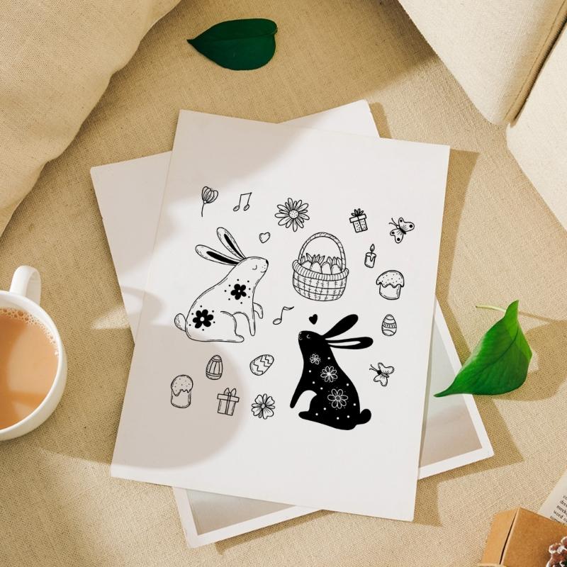 Animal Clear Silicone Stamp for DIY Invitation Card Scrapbooking Paper Craft Rubber Stamp Handmade Journaling Supplies