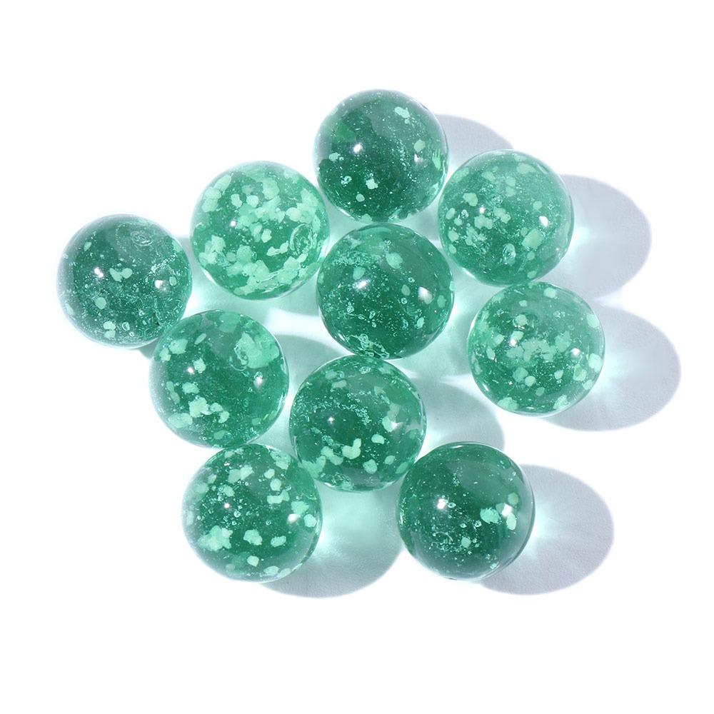 10pcs/pack Non-porous Fish Tank Glass Ball Glow in The Drak Transparent Crystal Beads Parent-child