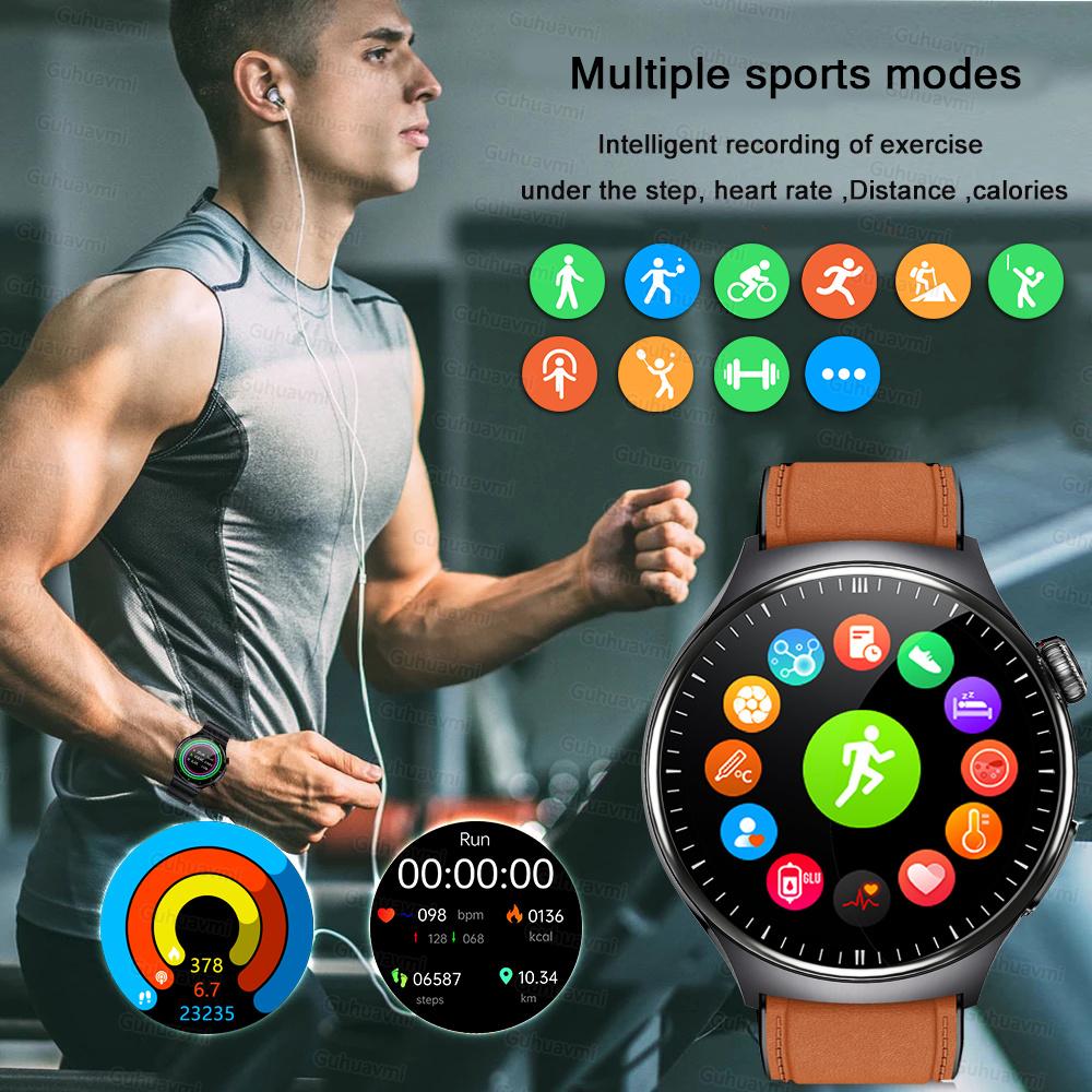 2026New Health Diagnosis Smart Watches Men Sport ECG Heart Rate Blood Pressure Uric acid Waterproof Smartwatches For Men women