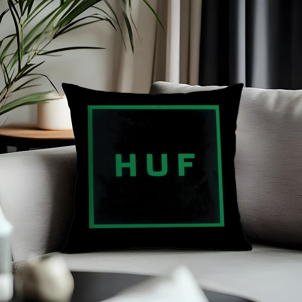 Hot Hhufable Cushion Cover Antidustmite Pillowcase Invisible Zipper Silky Short Plush Sofa Cushion Cover