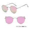 Classic Small Frame Round Sunglasses Women/Men  Designer Alloy Mirror Sun Glasses Vintage Eyeglass