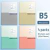 Soft Leather Student Notebook - A5/B5 Lined, Thick Cartoon Diary