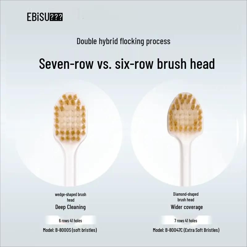 Ebisu 41-Hole Super Soft Bristle Adult Toothbrush (3-Pack)