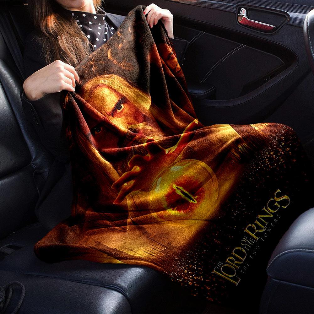 1pc Lord of the Rings Two Towers Flannel Blanket Soft Warm Throw for Home, Office, Travel, All-Season Cozy Bedding Gift L1416