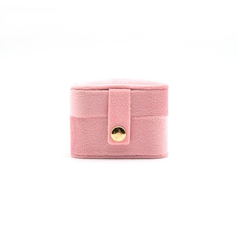 Compact Velvet Jewelry Box for Rings & Earrings
