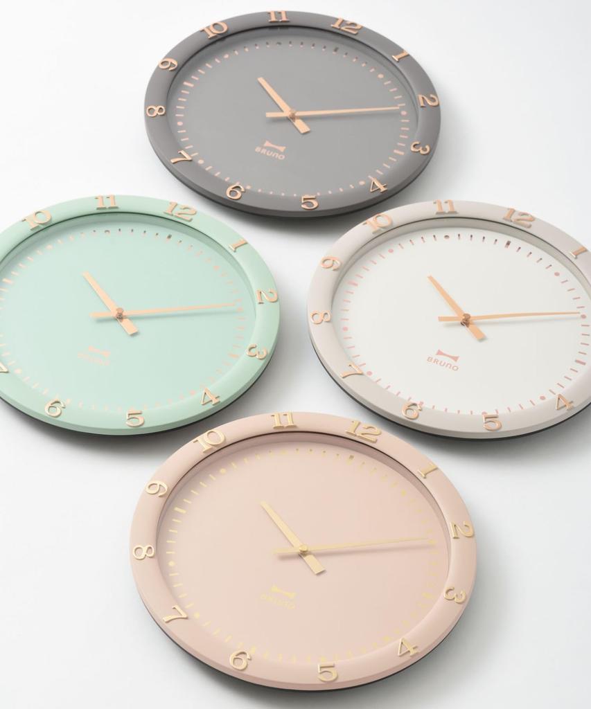 BRUNO Wall Clock, Pastel, Stylish, Popular, Blue-Green, Housewarming Gift, BCW040-BGR