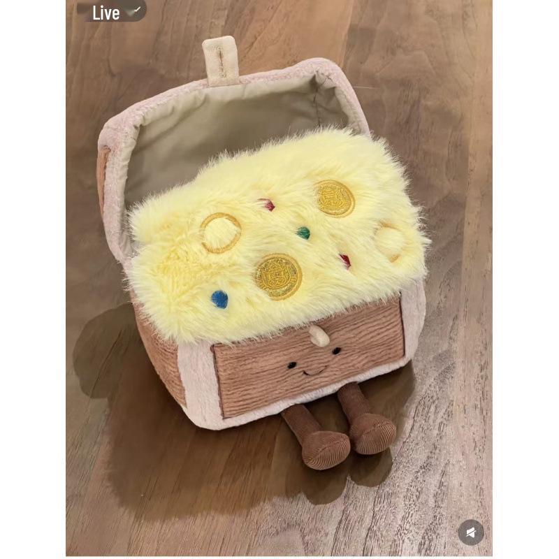 Jellycat-Inspired Plush Toy: Three-Label Lop-Eared Rabbit & Bear Cake Doll - Perfect Birthday Gift for Girls