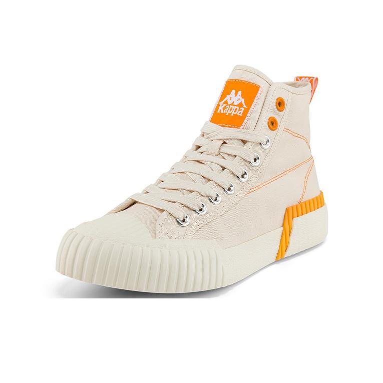 Kappa Casual Deconstructed Breathable High-Top Canvas Shoes Unisex sneakers Egrets-White K0BY5VS03D-024