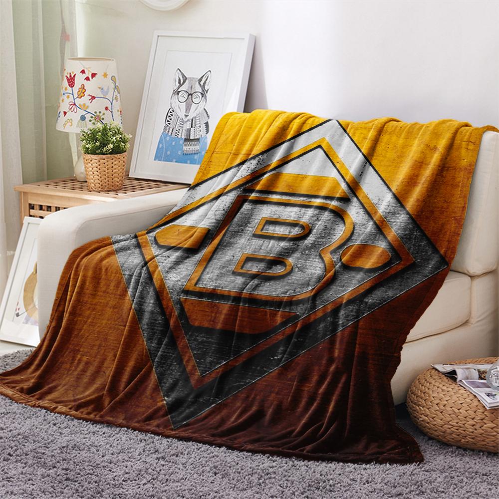 1pc Borussia Print Flannel Blanket, High quality Comfortable for All Seasons, Home Decor, Warmth and Comfort, Perfect for Christmas Gifts17