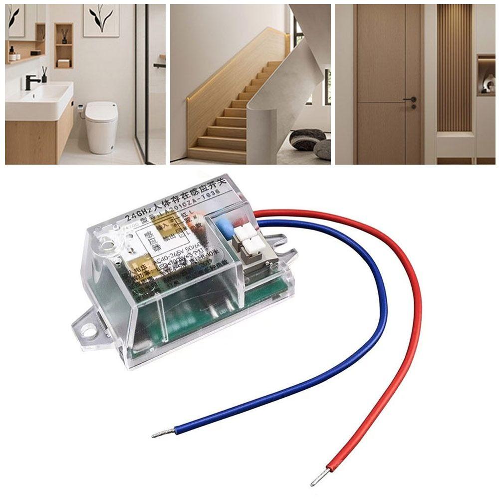 Transparent Shell Radar Presence Sensor Switch Auto On Off Light Control Switch  Indoor Lighting