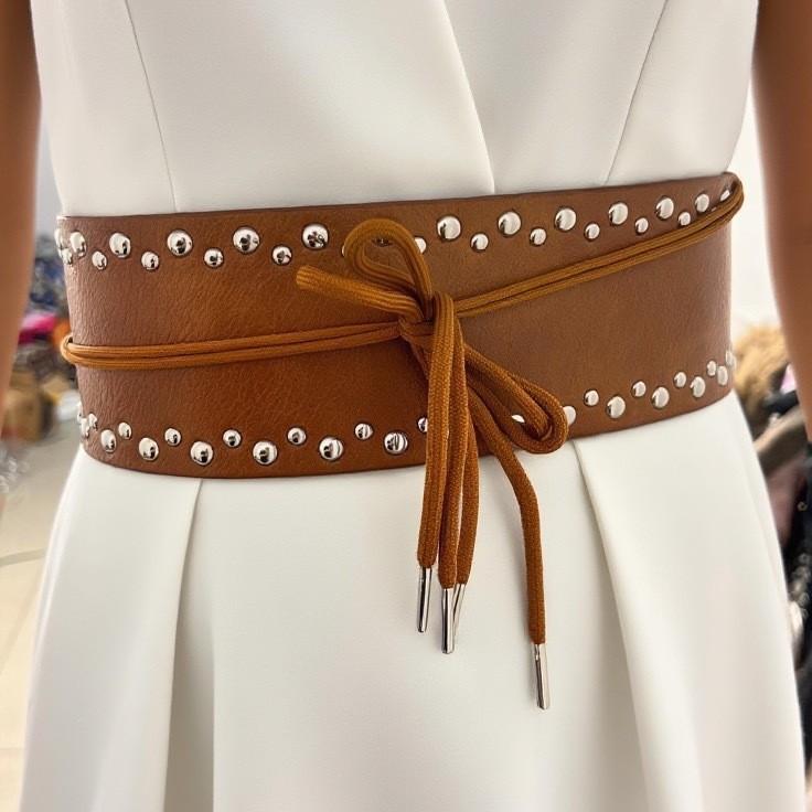 New Rivet Wide Binding Waist Belt Shein WISH Belt