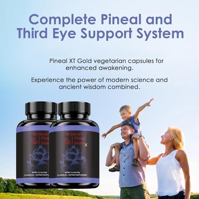 Suplement Pineal Guard - Wsparcie dla mózgu, Witaminy na koncentrację i pamięć dla mózgu, Dekalcynuj, Aktywuj i Chroń swoją szyszynkę