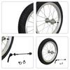 12'' Bicycle Trailer Wheel Spoke Wheels Portable Great Traction Sturdy Sports Biking Practical Heavy