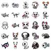 50PCS Cartoon Skeleton Animal Stickers, Cute Skull Decals for Notebook Journal DIY, Waterproof Decoration