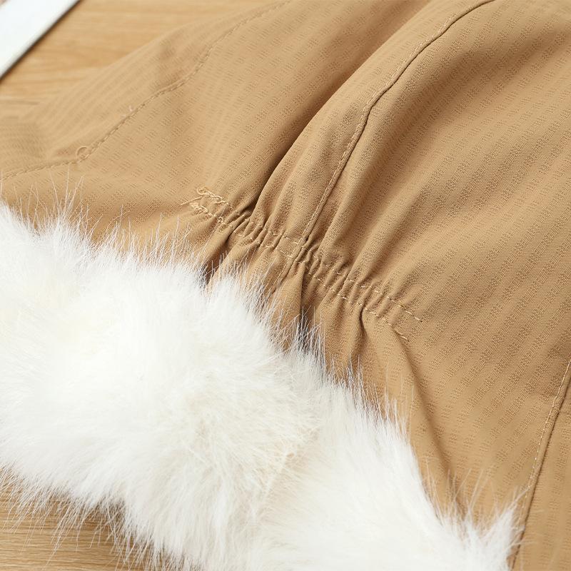 Winter Outdoor Cold and Warm Piled Thickened Warm Rabbit Plush Ear Protector Strap Hat