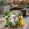 Handmade Cat Shaped Flower Vase Unique Quirky Cat Planter Charming Cat Bud Vase  Living Room
