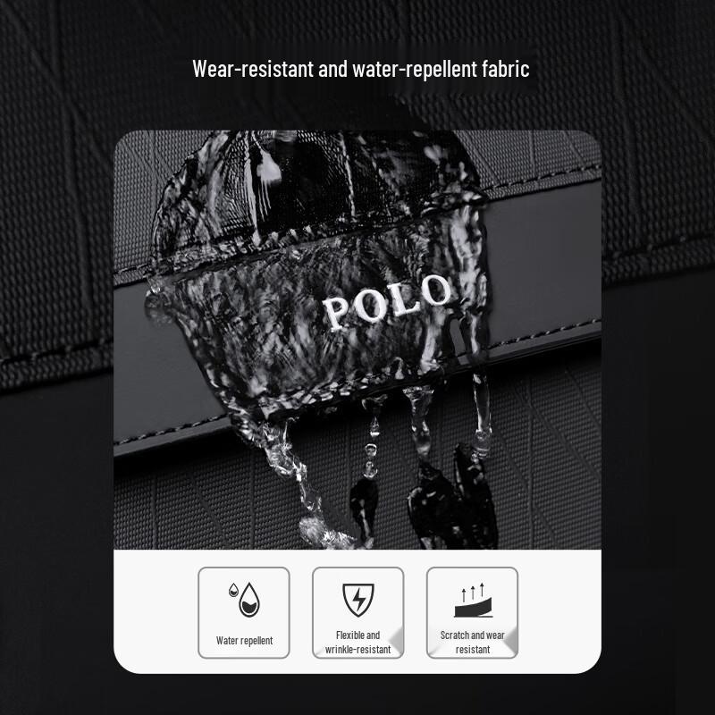 POLO Herren Rucksack für Business-Laptop mit großem Fassungsvermögen