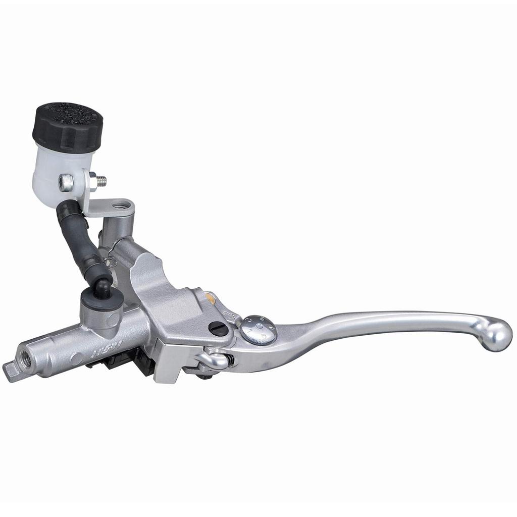 Daytona NISSIN Motorcycle Clutch Master Silver Clear 61748 Cylinder, Horizontal, 14mm, Body/Buffed Lever,