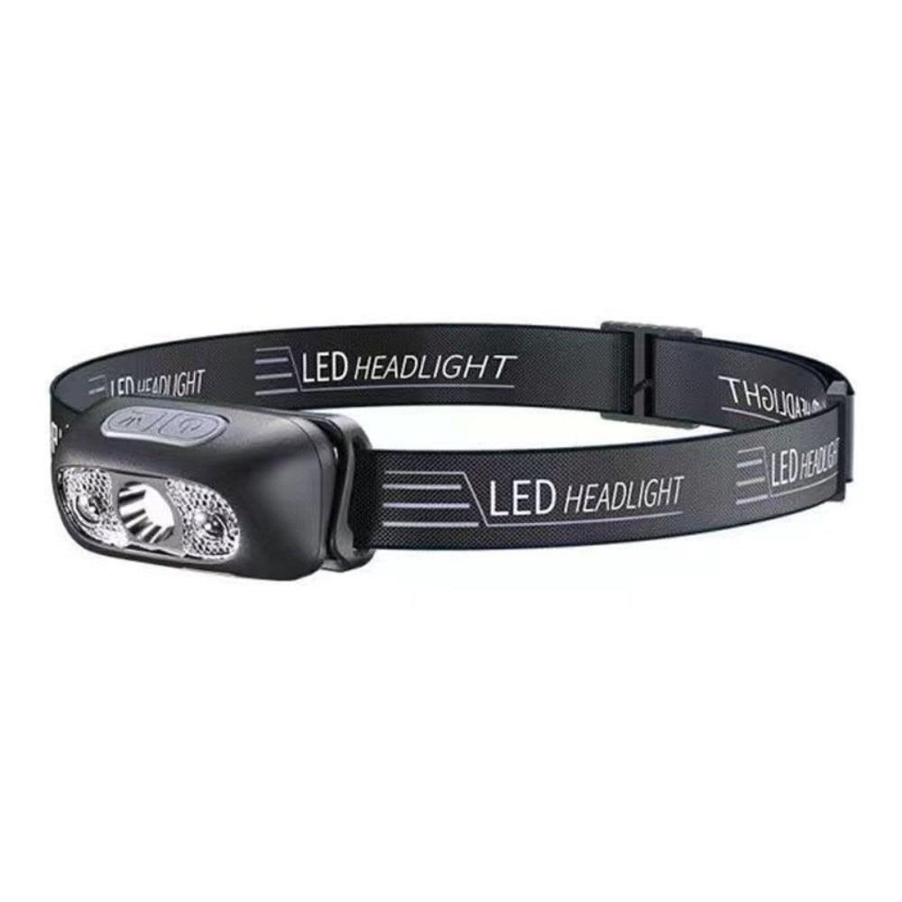 

Head-Mounted Headlamp Strong Light USB Rechargeable Rechargeable Headlamp Mini Size Induction Headlamps Outdoor Camping Fishing синій