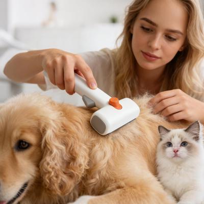 Shedding Dog Brush Self-Detangling Professional Hair Remover Pet Grooming Comb For Cats Puppy Horse Doodle Bathing Washing