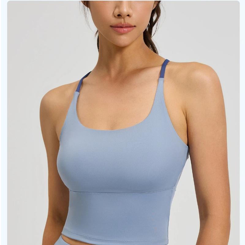 Breathable Sports Bra Shockproof Crop Top Anti-sweat Fitness Top Women Seamless Yoga Bra Sport Vest Gym Workout Top