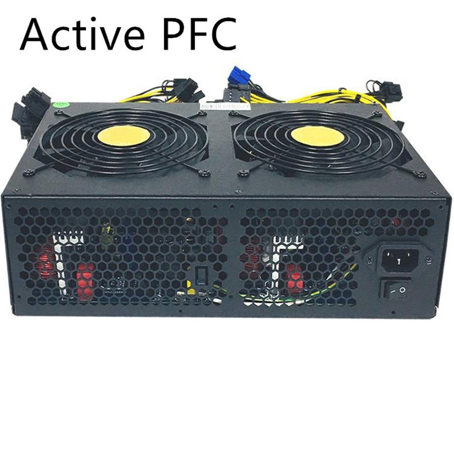 3450W ATX PSU Power Supply Bitcoin Miners psu PC Power Supply 90% High Efficiency 180-240V pico psu For BTC ETC Power Mining
